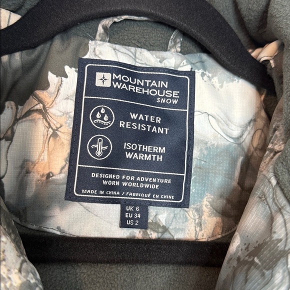 Mountain Warehouse | Floral & Grey Snowboard Ski Jacket - US2 - Picture 2 of 7